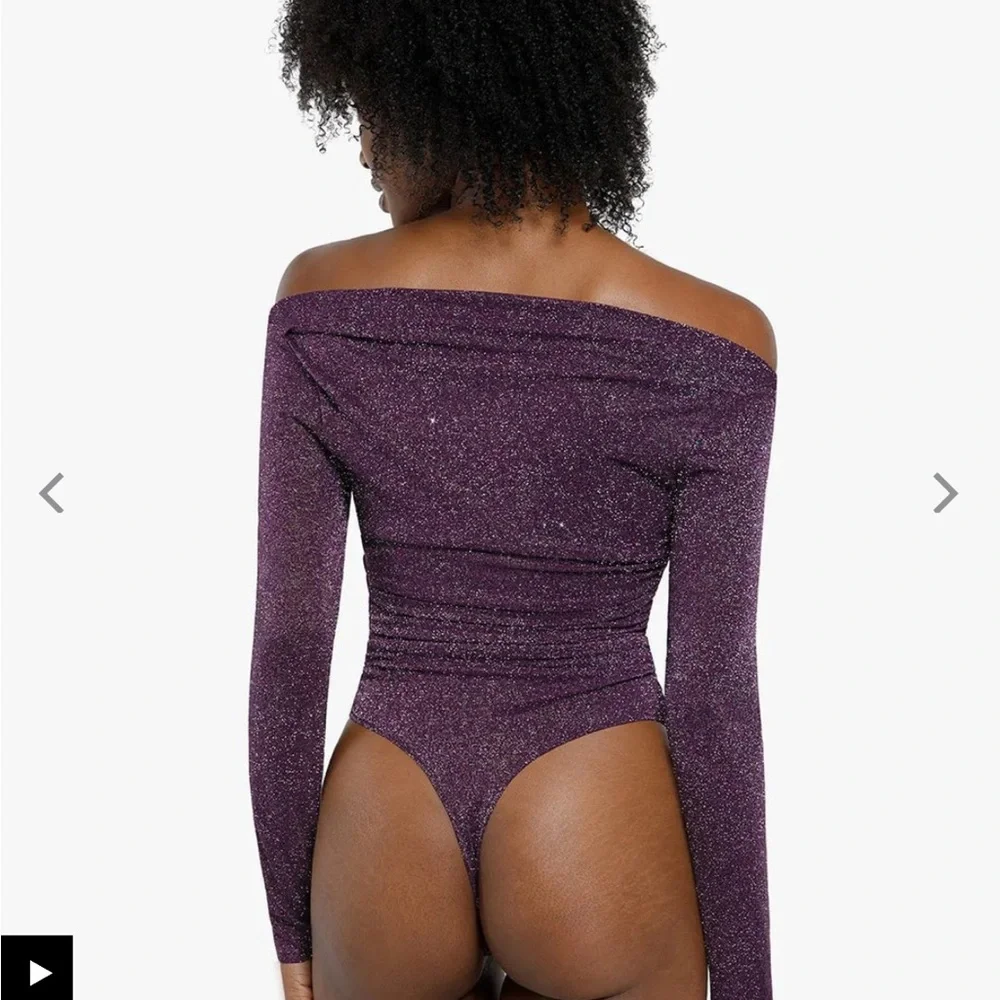 NWT Popilush Shapewear Knit Long Sleeve Slimming Bodysuit - Picture 3 of 15